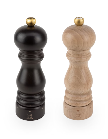 Peugeot Paris Chocolate & Natural Salt and Pepper Mill Set – 18 cm