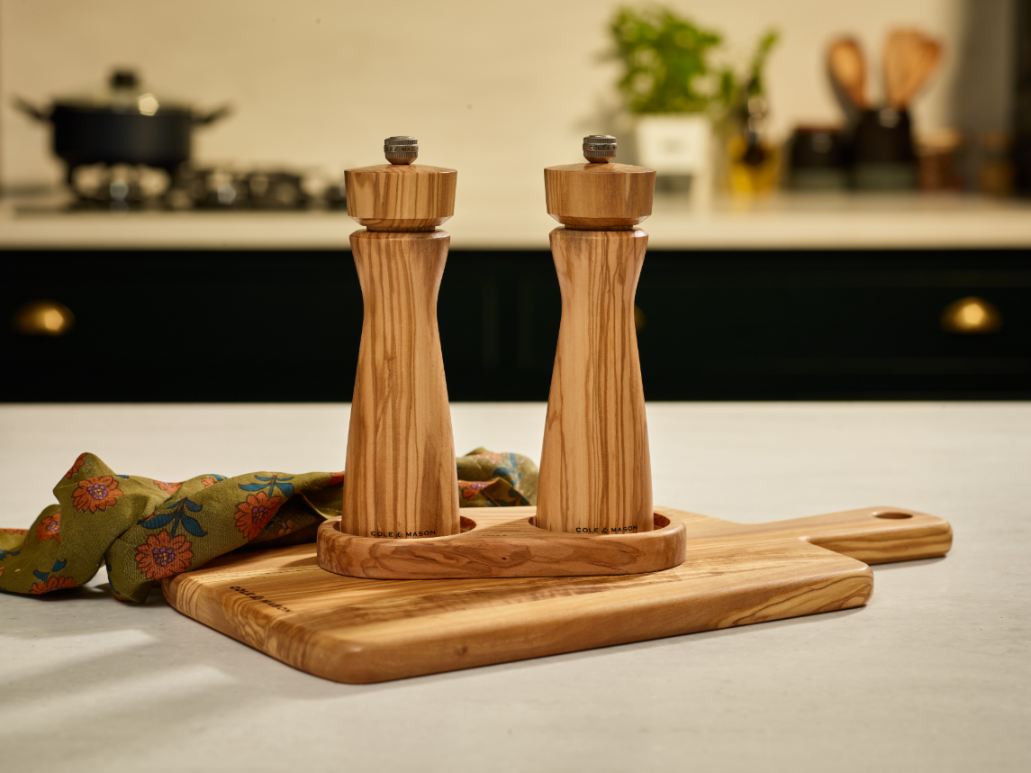 Cole & Mason Portobello Olive Wood Pepper Mill