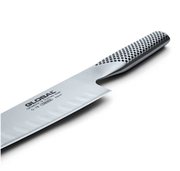 Global Cook's Knife Fluted 18cm / 7" Global by Kitchen Niche