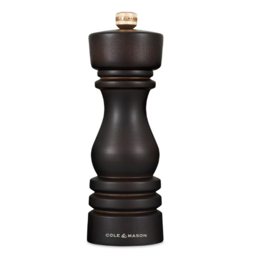 Cole &amp; Mason The London Collection Salt Mill – Chocolate Wood – 7" / 18 cm by Kitchen Niche