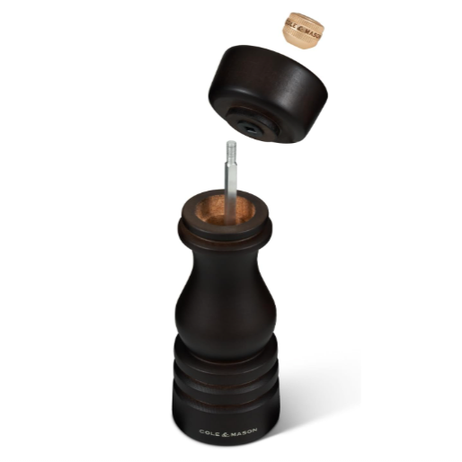 Cole & Mason The London Collection Salt Mill – Chocolate Wood – 7" / 18 cm by Kitchen Niche
