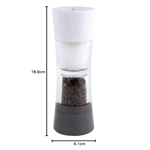 Cole & Mason Lincoln Duo Salt & Pepper Mill – White / Grey – 7.5" / 19 cm by Kitchen Niche