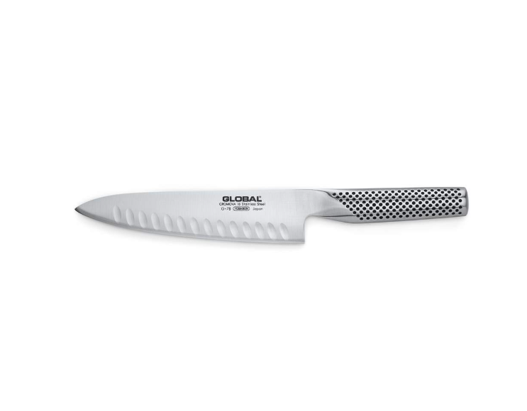 Global Cook's Knife Fluted 18cm / 7" Global by Kitchen Niche