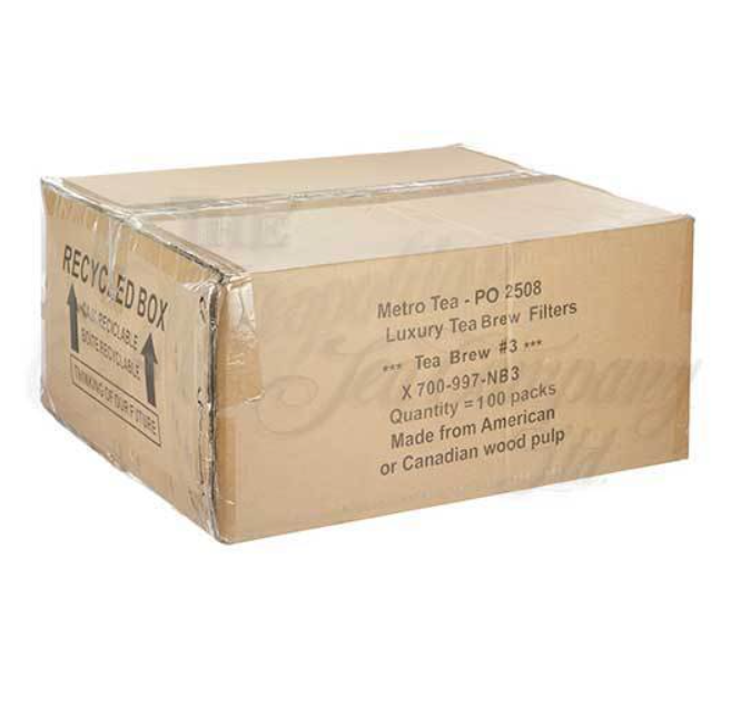 Tea Brew #3 Biodegradable Loose Leaf Tea Filters — 3-5 Cup Pack of 10,000 by Kitchen Niche