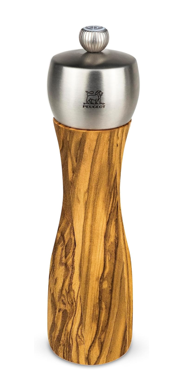 Peugeot Fidji Olive Wood 20cm Salt Mill by Kitchen Niche