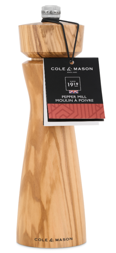 Cole & Mason Portobello Olive Wood Pepper Mill