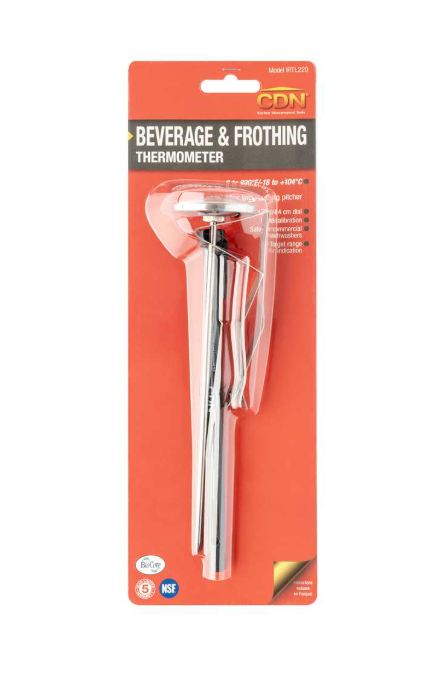 CDN InstaRead Large Beverage Frothing Thermometer