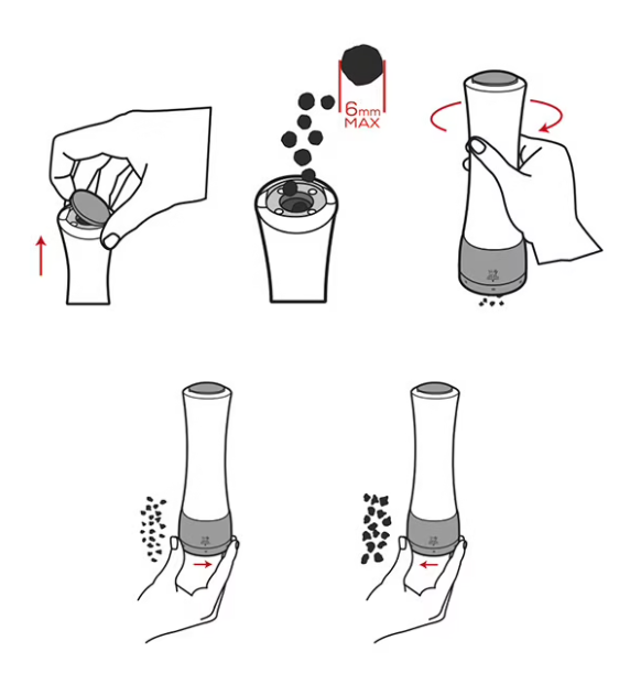 Peugeot Daman u'Select 16cm Pepper Mill by Kitchen Niche