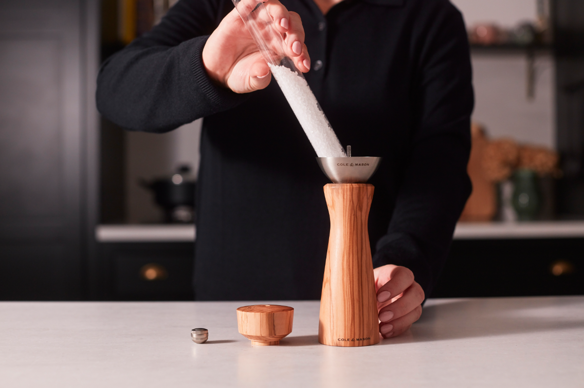 Cole & Mason Portobello Olive Wood Salt Mill