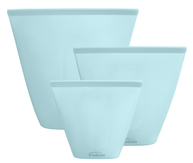 Trudeau Silicone Stand-Up Food Bags – Set of 3 – Eco Trudeau by Kitchen Niche