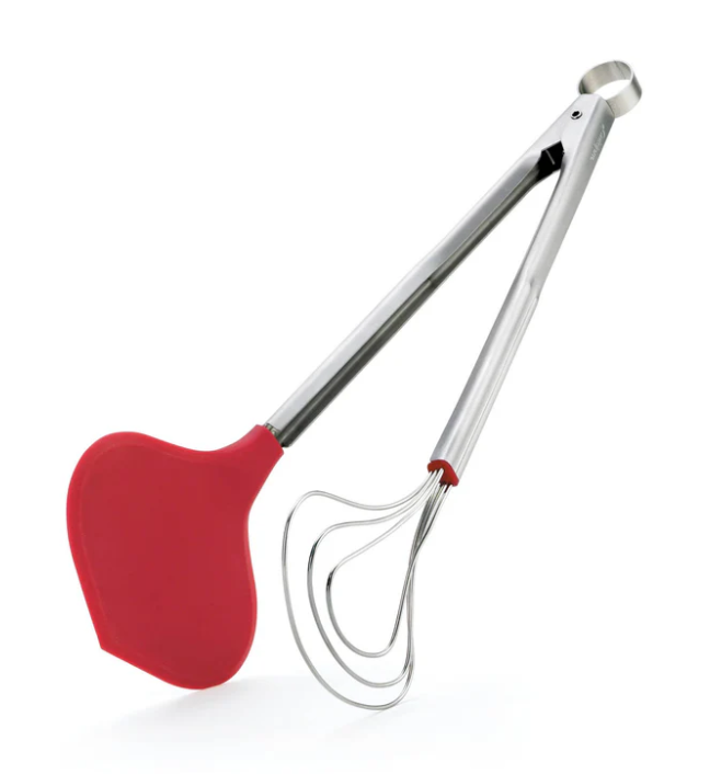 Cuisipro Fish Tongs – 13&quot; / 33 cm – Silicone Red Cuisipro by Kitchen Niche