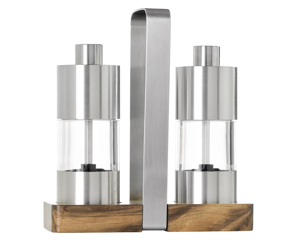 AdHoc Menage Classic Salt and Pepper Mill Set – 6.3" / 16 cm