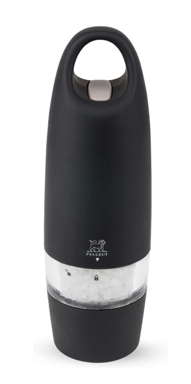 Peugeot Zest Black Electric Salt Mill by Kitchen Niche