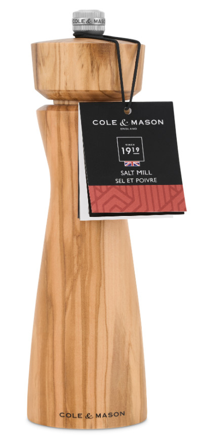 Cole & Mason Portobello Olive Wood Salt Mill
