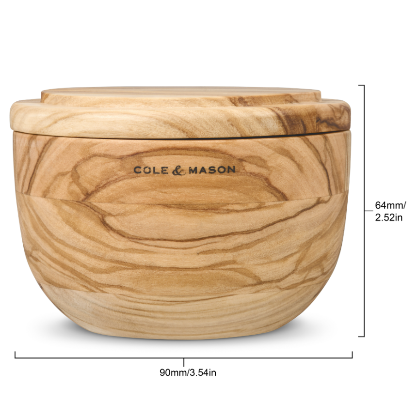 Cole & Mason Portobello Olive Wood Salt Pot
