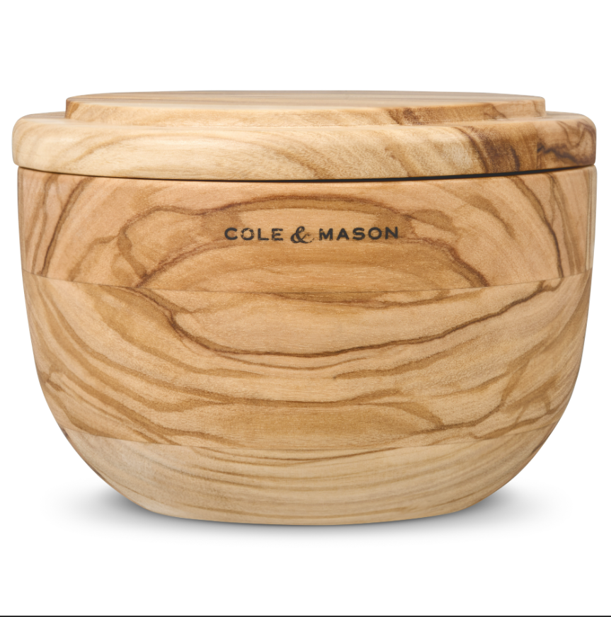 Cole & Mason Portobello Olive Wood Salt Pot