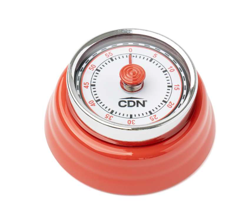 CDN Compact Mechanical Timer - Red