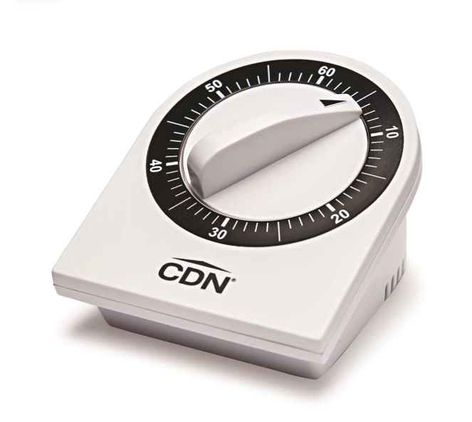CDN Mechanical Kitchen Timer - White