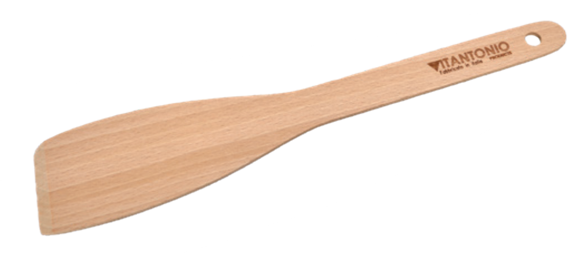 Vitantonio Beech Wood Solid Spatula – 30cm