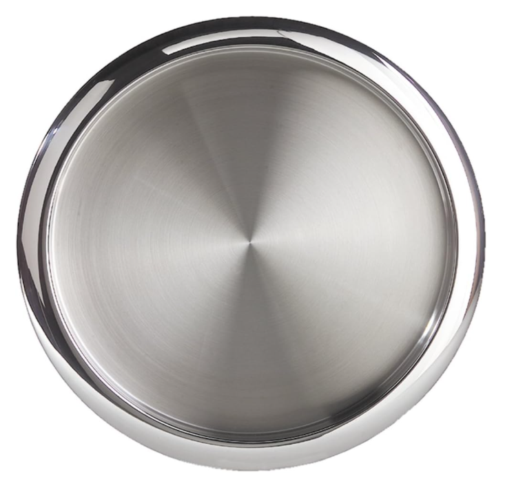 Oggi Serving Tray – Stainless Steel – 14" Ø