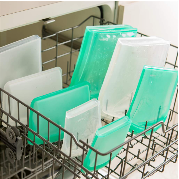 Cuisipro Reusable Bags – 2pc – 5.25" x 4.75" / 13.3 x 12 cm – 200 ml – Green Cuisipro by Kitchen Niche