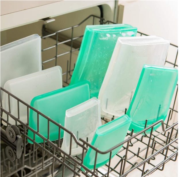 Cuisipro Reusable Bags – 2pc – 5.25" x 4.75" / 13.3 x 12 cm – 200 ml – Green Cuisipro by Kitchen Niche