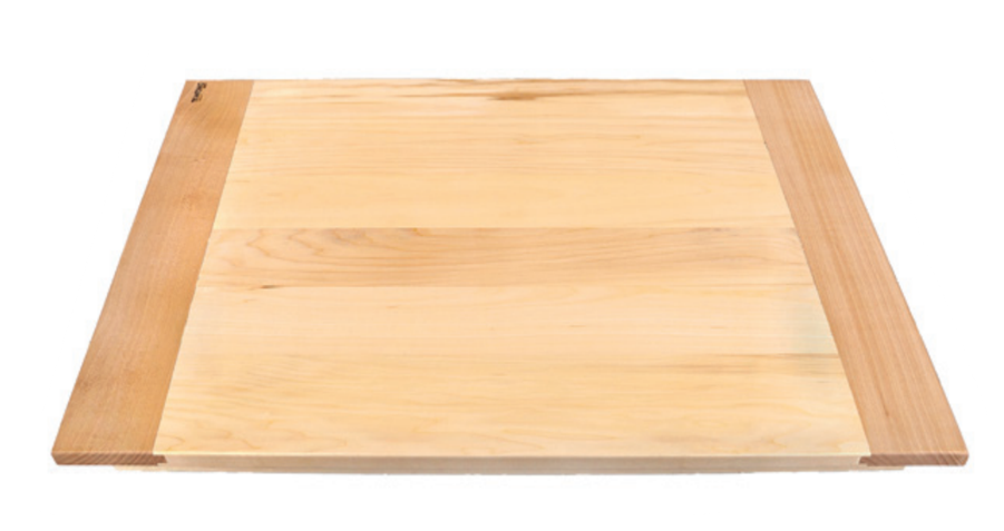 Vitantonio Beech Wood Large Pasta Board with Walnut Accents - 80x60cm