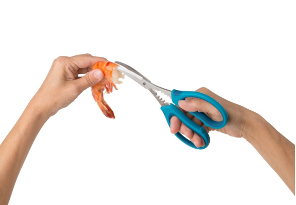 Trudeau Seafood Shears – Blue Trudeau by Kitchen Niche