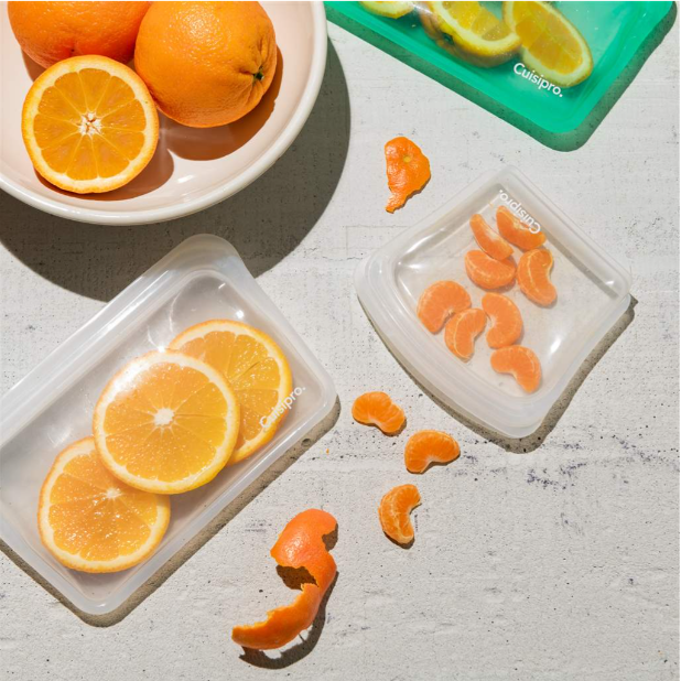Cuisipro Reusable Bags – 7.25" x 5.25" / 18.5 x 13 cm – 400 ml – Clear Cuisipro by Kitchen Niche