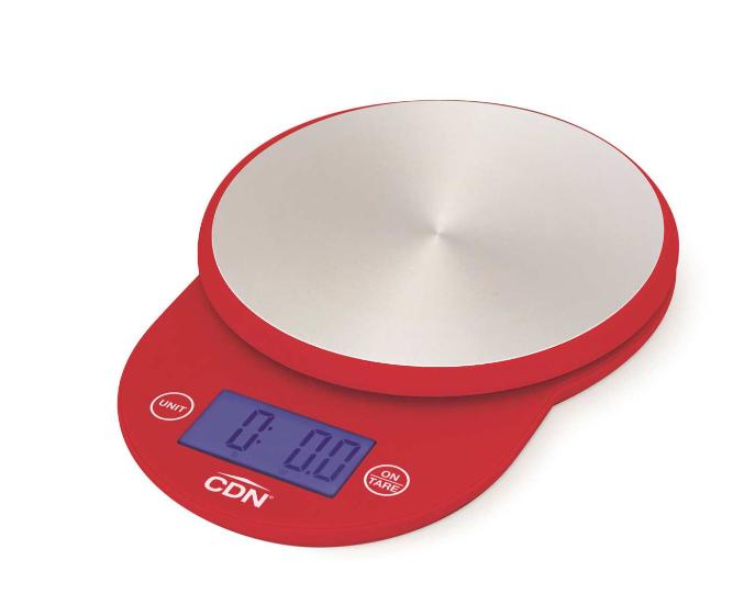 CDN ProAccurate Digital Kitchen Scale - Red