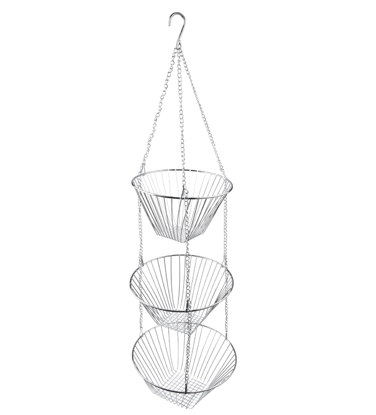 Fox Run Chrome Hanging Baskets