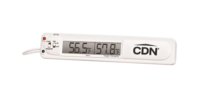 CDN Fridge Freezer Alarm Thermometer - White