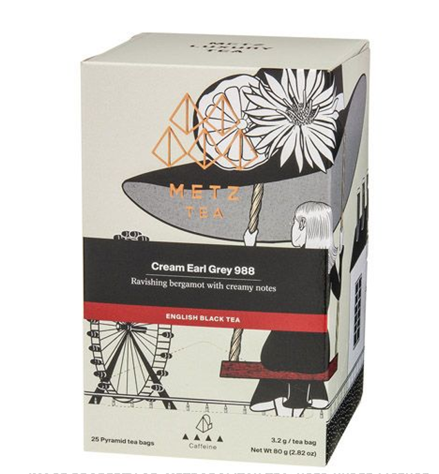 Metropolitan Tea Metz Cream Earl Grey Tea – Box of 25 Teabags