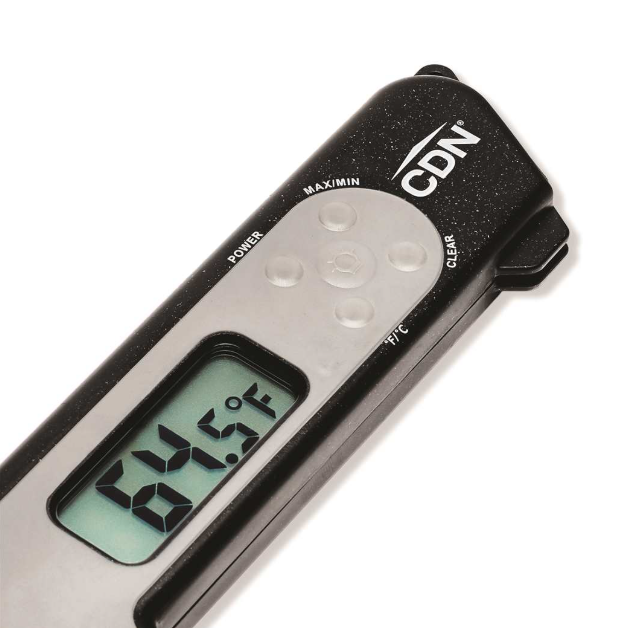 CDN Folding Thermocouple Thermometer - Black