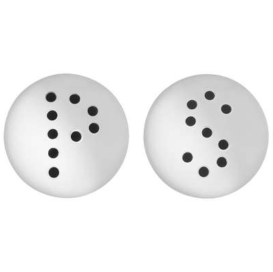 Trudeau Century Stainless Steel Salt & Pepper Shaker Set Trudeau by Kitchen Niche