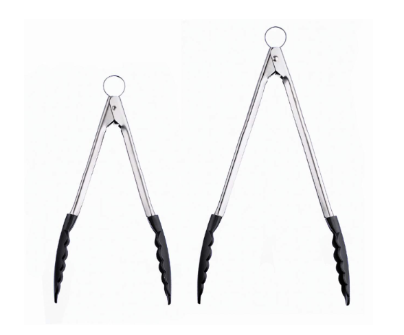 Cuisipro Locking Tongs – Black Nylon & Stainless Steel, 9.5" / 24cm Cuisipro by Kitchen Niche