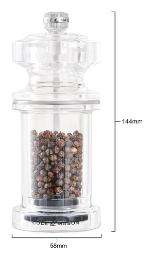 Cole & Mason 605 Classic Precision Pepper Mill – 5.7" / 14.5 cm by Kitchen Niche