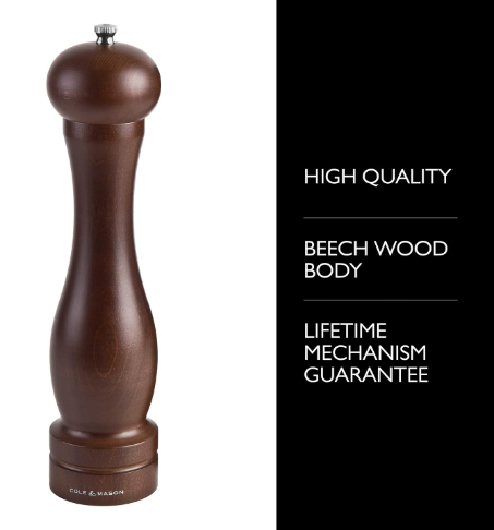 Cole & Mason Forest Capstan Darkwood Pepper Mill, 30.5 cm / 12" by Kitchen Niche