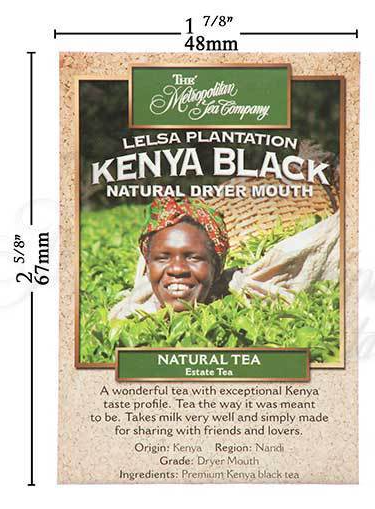 Metropolitan Tea Kenya Black Natural Dryer Mouth Loose Leaf Black Tea 1.1 lbs