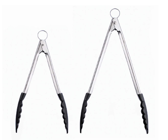 Cuisipro Locking Tongs – Black Nylon & Stainless Steel, 16" / 40.6cm Cuisipro by Kitchen Niche