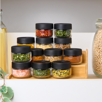 Trudeau Stacking Spice Jars – Set of 12 – Small Trudeau by Kitchen Niche