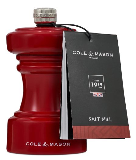 Cole & Mason The Hoxton Pepper Mill – Red Gloss – 4.2" / 10.5 cm by Kitchen Niche