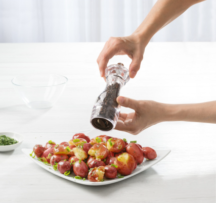 Trudeau Maya Acrylic Salt & Pepper Mill Set 6" Trudeau by Kitchen Niche