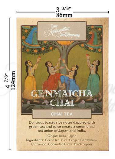 Metropolitan Tea Genmaicha Chai Loose Leaf Tea 1.1 lbs