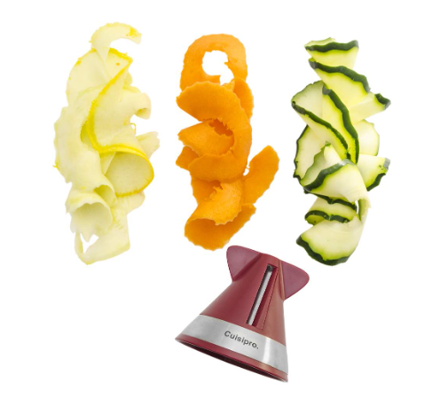 Cuisipro Spiral Cutter – Set of 2 (Red & Black), Each Ø 74 x 70 mm Cuisipro by Kitchen Niche