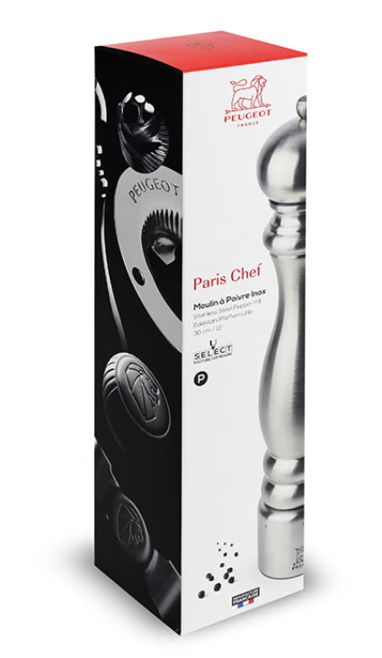 Peugeot Paris Chef u'Select Stainless Steel 30cm Pepper Mill by Kitchen Niche