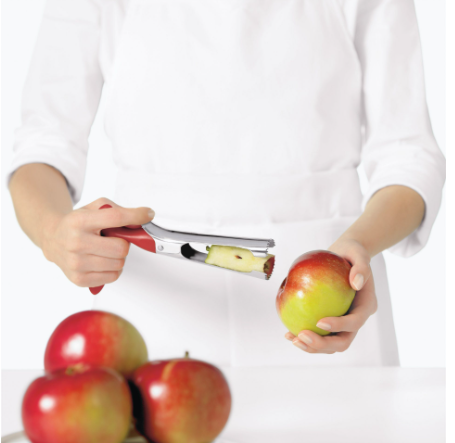 Cuisipro Apple Corer – 7" / 18 cm – Stainless Steel & Red Cuisipro by Kitchen Niche