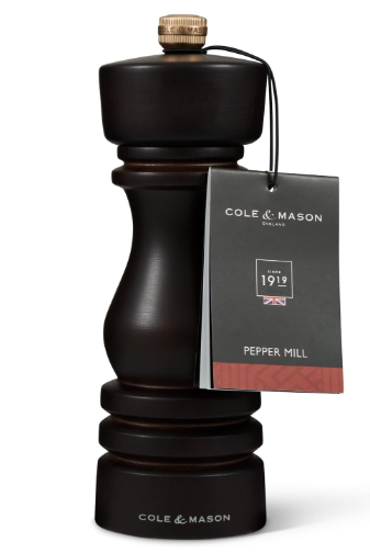 Cole & Mason The London Collection Pepper Mill – Chocolate Wood – 7" / 18 cm by Kitchen Niche