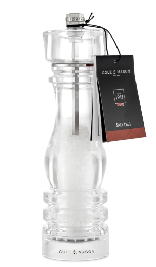 Cole & Mason The London Collection Salt Mill – Acrylic – 11" / 30 cm by Kitchen Niche