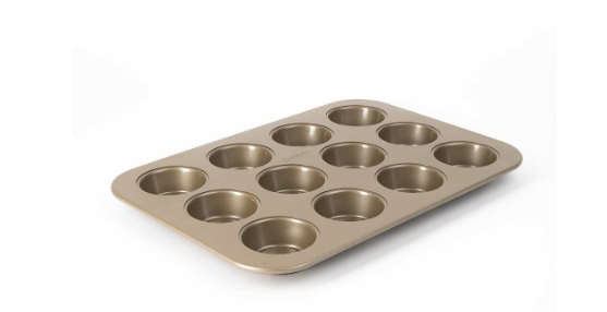 Cuisipro Muffin Pan – 12 Cup, Carbon Steel, 40 x 28.3 x 2.8 cm Cuisipro by Kitchen Niche